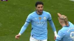 الشوط الأول.. مرموش يسجل والسيتي...