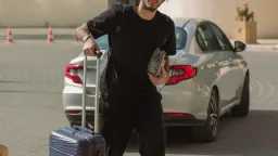 صور.. لاعبو الأهلي الدوليين ينتظمون...